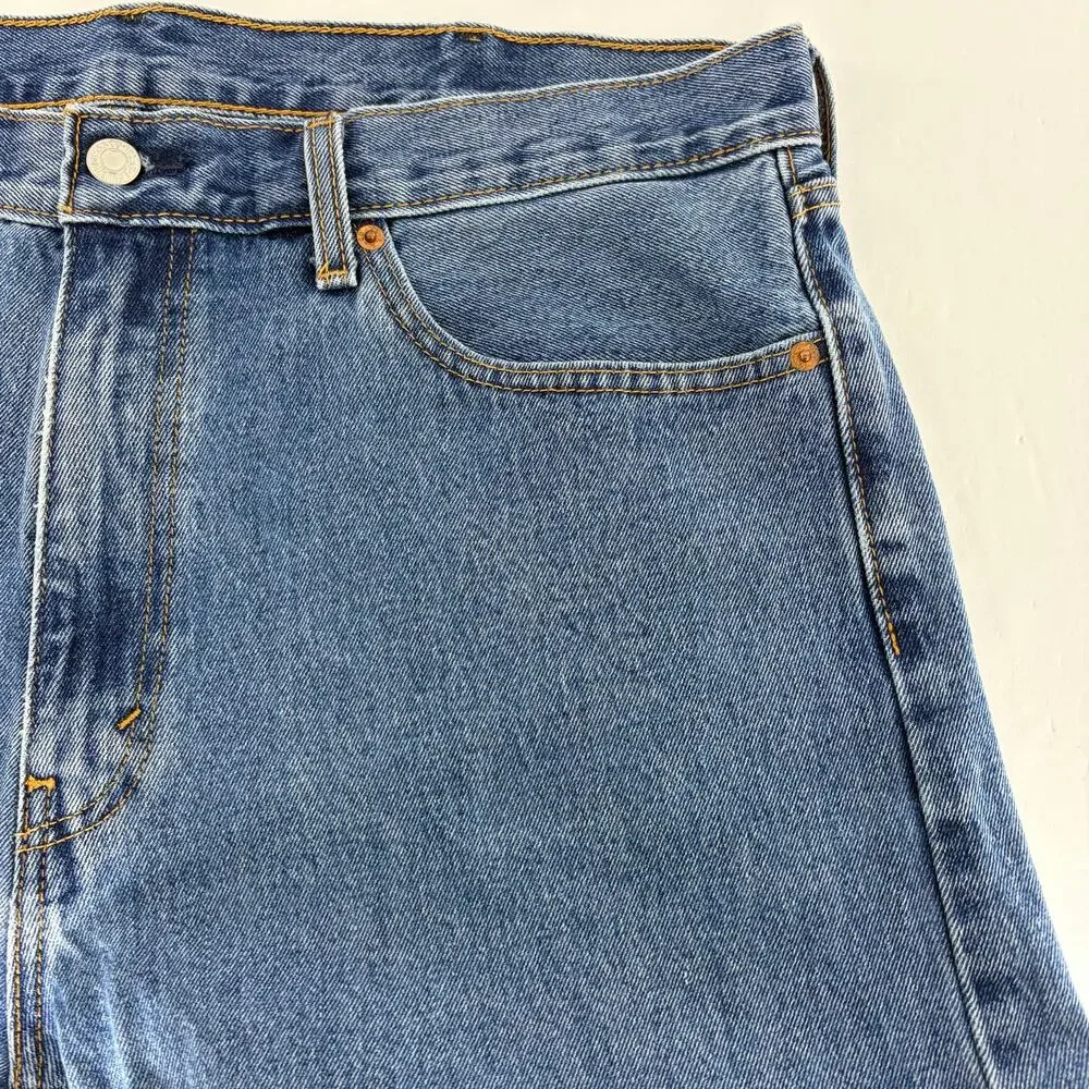 Levi's Men's Straight Jeans - Medium Blue Denim